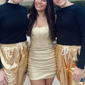 GOLD BABYBOO MINI DRESS